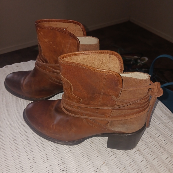Freebird by Steven Rustic Brown Ankle Booties - Picture 2 of 4